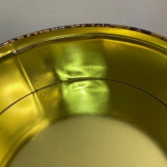 Nesting Tin Set of 3 maroon gold Paisley Filigree Art Deco Storage Organization - Picture 8 of 10